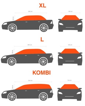 Защитный полубрезентовый чехол на автомобиль, размер XL.