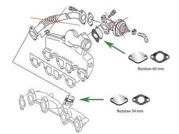 Заглушка EGR VW AUDI 1.9 TDi AFN AVG 1Z AHU AHH