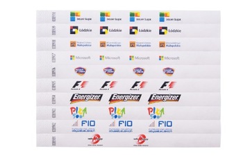 TYVEK БАСЛЕТЫ 2000 шт. БЕСПЛАТНАЯ ЦВЕТНАЯ ПЕЧАТЬ