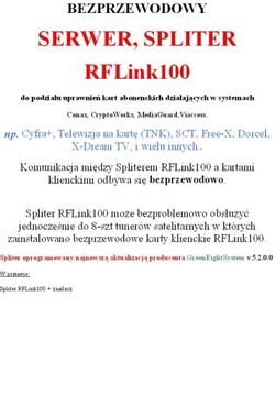 РАЗДЕЛИТЕЛЬ СЕРВЕР RFLink 100 RFLink 100 - беспроводной