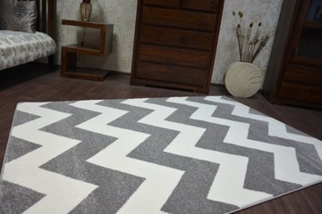 Ковер 180x270 SCANDINAVIAN ZIGZAG GREY SK #GR2171