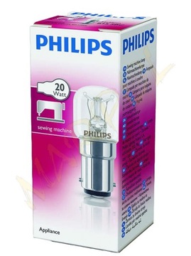 ЛАМПОЧКА T22 230В 20Вт B15d PHILIPS