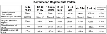 REGATTA kombinezon przeciwdeszczowy KIDS PADDLE czerwony 5-6 lat 116cm