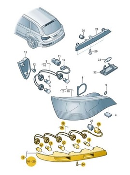 фото thumb №4, Світло лампа зад задня світло audi q5 ліва