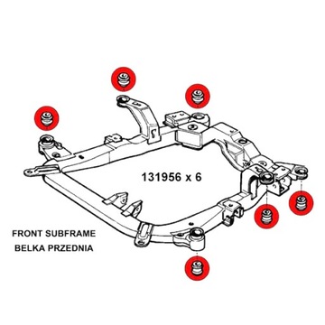 ВТУЛКА БАЛКИ ПЕРЕДНЯЯ OPEL ASTRA GH II III