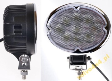 РАБОЧАЯ ГАЛОГЕННАЯ ОВАЛЬНАЯ nXn LED PRO CREE 27Вт 4х4