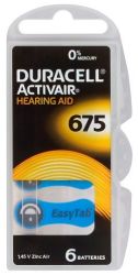 120 x 675 слуховых батарей PR44 Duracell ActivAir