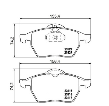 MIKODA 1635 GT ДИСКИ, КОЛОДКИ OPEL ZAFIRA А передние