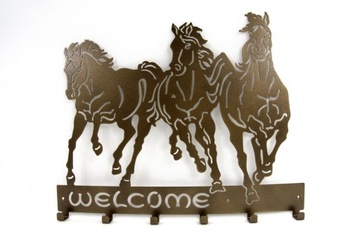 Декоративная вешалка для одежды и ключей WELCOME HORSES