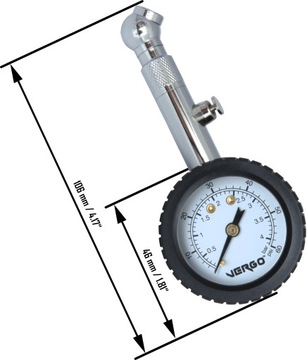 Манометр в шинах, манометр 4 БАР / 60 PSI