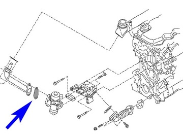 Заглушка EGR Nissan Navara Pathfinder D22 2.5 TD