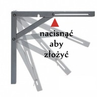 Настенный складной стол 50x90 Полка - 9 цветов + БЕСПЛАТНО