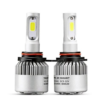 ЛАМПОЧКИ 2шт HIR2 9012 LED COB 8000 16000лм CANBUS