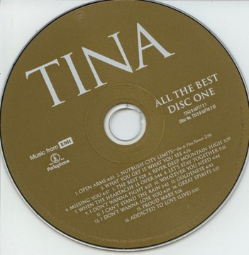 ТИНА ТЕРНЕР ALL THE BEST 2 CD THE BEST GOLDENEYE COS DELLA VITA PRIVATE D.