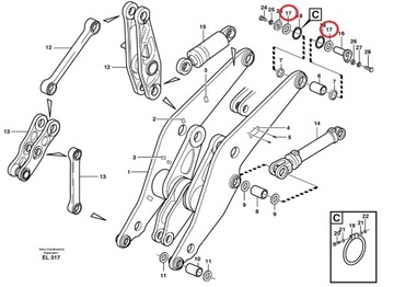 ПОДУШКА КРЕПЛЕНИЯ РЫЧАГА VOLVO L150 4931451