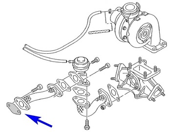 Zaślepka EGR VW Audi Seat Skoda V6 2.5 TDI AKE BAU