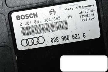 фото thumb №3, Компьютер audi a4 b5 1.9 028906021g 0281001364/365