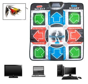 НОВЕЙШИЙ ТАНЦЕВАЛЬНЫЙ КОВрик USB/TV МЕНЮ PL STEPMANIA TV + ПК