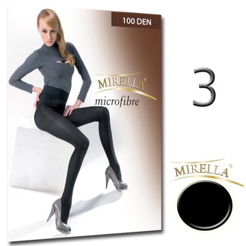 Колготки MIRELLA из микрофибры 100 ден 3/л Nero