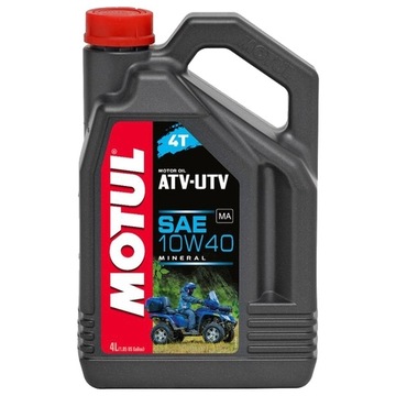 Motul ATV UTV 4T 10w40 4л минеральное масло для квадроциклов