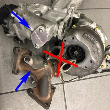 Заглушка EGR 4 мм Mercedes E ML GL Vito V6 3.0 CDI