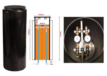 ВОДОСЧЕТЧИК ЛЮК H=1200 DN500 + КЛАПАНЫ