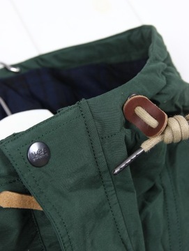 LEE HOODED PARKA KHAKI GREEN KURTKA KAPTUR _ S