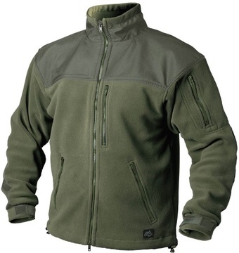 Bluza Męska Polarowa Helikon Classic Army Wygodna Fleece Olive Green L