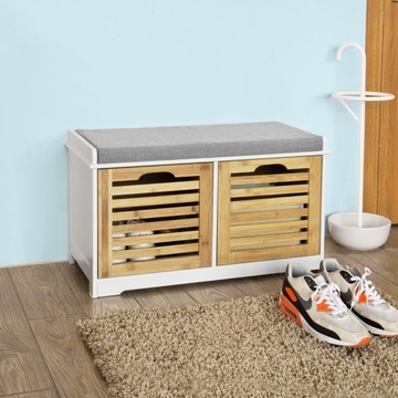 SoBuy Галошница С SEAT Bench Corridor 2 ящика FSR23-K-WN
