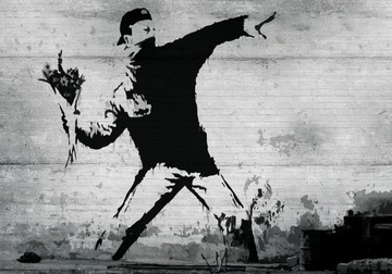 FOTOTAPETA MURAL BANKSY 14A V4 254x184 F3026 #