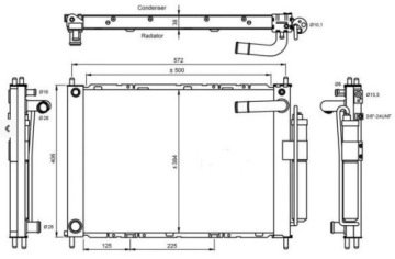 Нова радіатор кондиціонера води renault clio3 3 Доставка, фото thumb