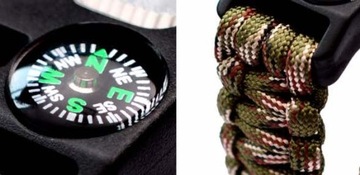 БРАСЛЕТ ВЫЖИВАНИЯ 5в1 PARACORD FIRST COMPASS