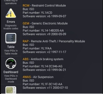 OBD2 Bluetooth iCar 2 Vgate Интерфейс ANDROID