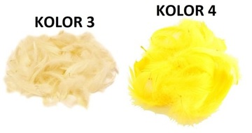 PIÓRA PIÓRKA MIX 25 SZT PIÓRO DEKORACYJNE 23xKOLOR