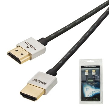 КАБЕЛЬ HDMI PROLINK 2.0/1.4 FUTURA SLIM 4K ARC, 1 м