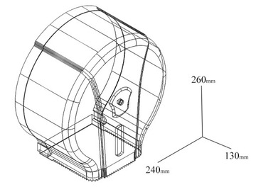 DOZOWNIK PODAJNIK na papier jumbo + ROLKA 140m