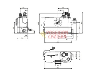 Насос-измельчитель для унитаза GRUNDFOS SOLOLIFT WC-3 97775315