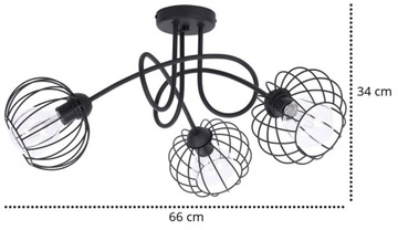 Современный металлический подвесной СВЕТИЛЬНИК Loft Edison E27