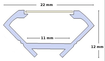 ПРОФИЛЬНАЯ ПОЛОСКА СВЕТОДИОДНЫЙ КАНАЛ УГОЛ 2м КОРИЧНЕВОЕ СТЕКЛО ПРОЗРАЧНАЯ ЛАМПА