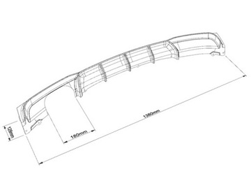 ДИФФУЗОР БАМПЕРА BMW F30 11- M Performance -00----