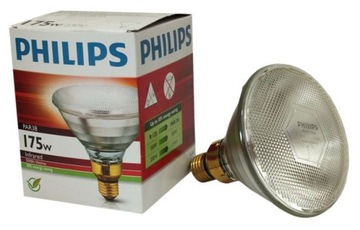 KWOKA PHILIPS 175 БЕЛАЯ ИЗЛУЧАЮЩАЯ ЛАМПА, PAR38