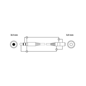 Аудиокабель Schwaiger KHA4036 533 Jack 5 м 3,5 мм Черный