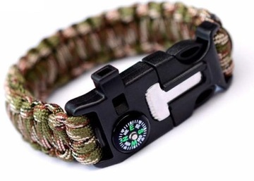 БРАСЛЕТ ВЫЖИВАНИЯ 5в1 PARACORD FIRST COMPASS