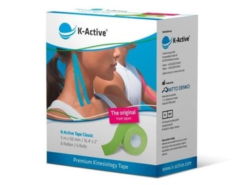 Японский кинезиотейп K-ACTIVE Plasping Original 5м РОЗОВЫЙ