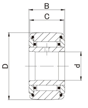 NATR NART8UUR JNS Rolka igiełkowa 8x24x15