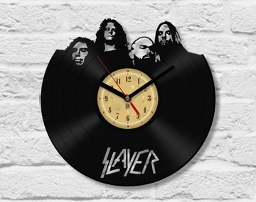 Настенные часы из виниловой пластинки Slayer.