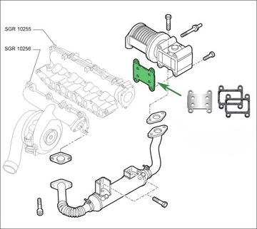 Zaślepka EGR ALFA ROMEO FIAT 1.9JTDM OPEL 1.9CDTi