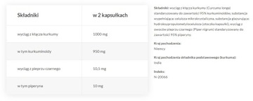LIFE LIGHT KURKUMA WYCIĄG Z KŁACZA SZAFRANU+PIPERYNA 60 KAPSUŁEK