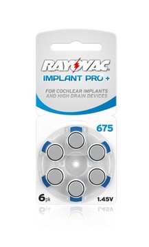 Rayovac 30szt Baterie Implant PRO+ 675 (Cochlear)