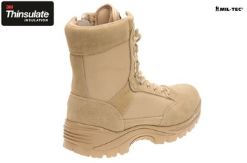 BUTY TAKTYCZNE Thinsulate 3M zamek YKK - KHAKI 47